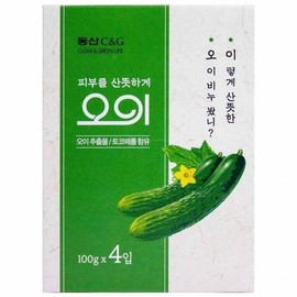 SellerHub Dongsan C&G Fresh Cucumber Soap 100g x 4 Pack (S13531013) / 동산씨앤지 싱싱한 오이 비누 100g x 4개입 (S13531013)