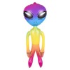 Zugar Land 36" Alien INFLATE (Vinyl) Galaxy/Rainbow/Tie Dye. Inflatable Large