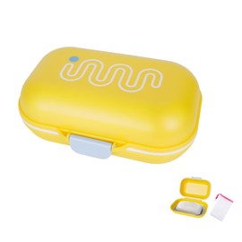 Travel Soap Box, Yellow/Green/Blue Soap Box Travel with Soap Bag, Small Sealed and Leak-Proof Soap Box Round with Drip Rack for Bathroom, Gym, Camping (Yellow)