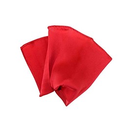 RED Solid Color Hankerchief Pocket Square Hanky Men's Handkerchiefs