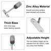 INCREWAY Closet Rod Support, 4Pcs Zinc Alloy Adjustable Oval Wardrobe