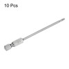HARFINGTON 10pcs T8 Security Torx Bit 1/4" Hex Shank 4"