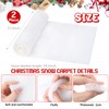 Yonsya Artificial Snow Blanket Roll, Thick Xmas Fluffy Snow Cover,