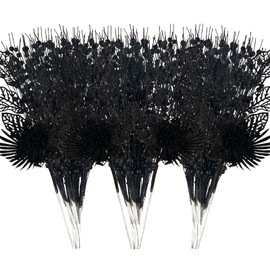 24 Pack Christmas Tree Ornaments - Artificial Flowers Glitter Berry Stems Christmas Floral Picks Branches for Xmas Tree Decorations Vase Filler Holiday Wedding Party Home Decor (Orange)