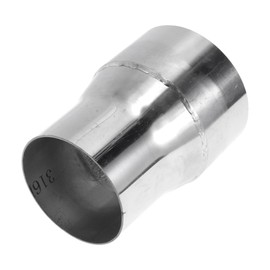 Motoforti 2.5" OD to 3" OD Mandrel Exhaust Bend Elbow Concentric Reducer T316 Stainless Steel Pipe Adapter 4 Inch Length Silver Tone