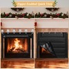 LUCKIPLUS Fireplace Cover, Indoor Fireplace Blanket with Hook & Loop