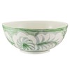 Green and White Chinoiserie Pasta Bowl 10 X 10 X