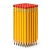 50 Pack HB Pencils – Yellow Wood Pencils with Erasers