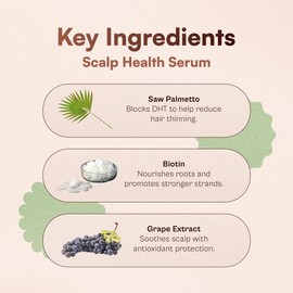 Nunzio Saviano Scalp Health Serum – Supports Hair Growth, Reduces Thinning & Strengthens Roots – With Saw Palmetto, Biotin & Probiotics for Hair – Made in Italy – 3.38 oz