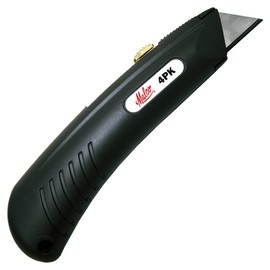 Malco 4PK Utility Knife, 3 Pos Hd, Multi