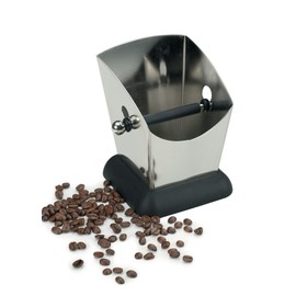 RSVP International Espresso Coffee Kitchen Tool Home and Commercial Use, Knock Box, Stainless Steel