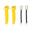 Box Opener, 2 Portable Box Openers with 2 Retractable Straps,
