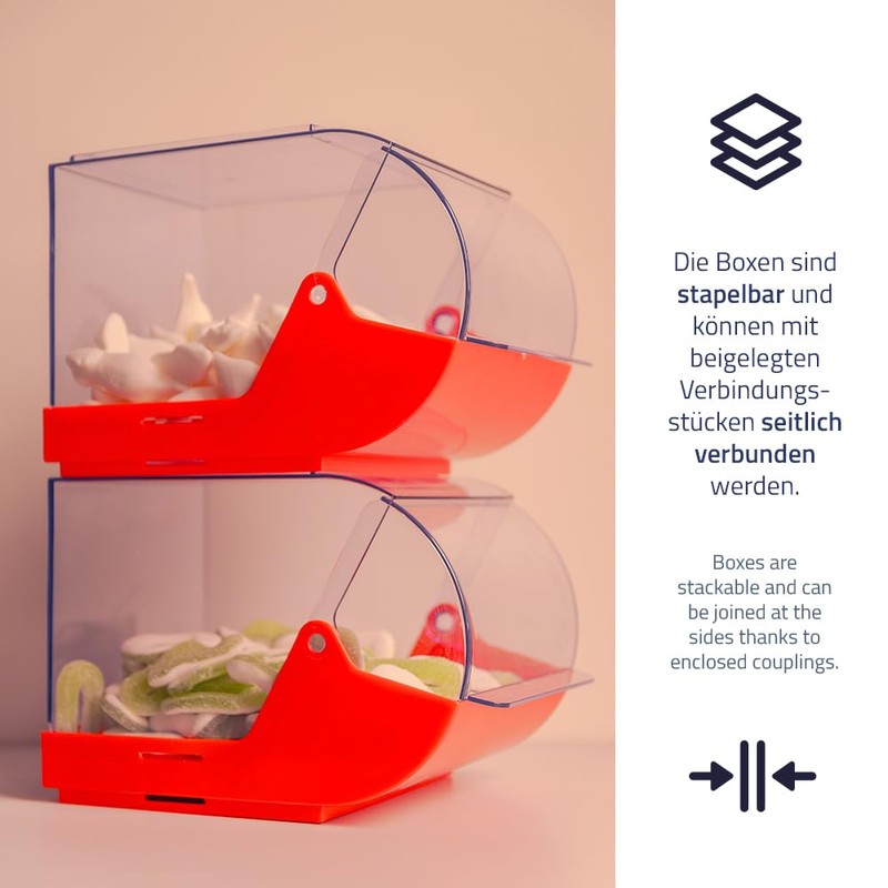 hünersdorff Plastic Box Polypropylene with Transparent Hinged Lid 3.7 Litre