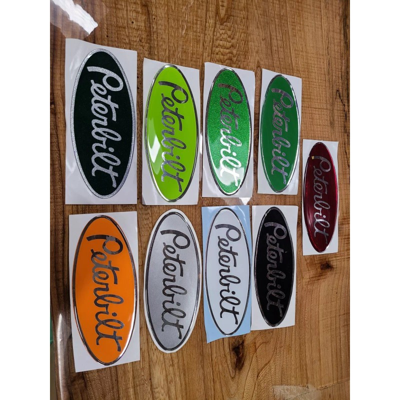 Peterbilt white replacement peterbilt decal emblem genuine oem size and