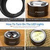 MoKo LED Lighted Desktop Magnifier Dome with 5X Magnification, Magnifying