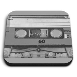 1 x Square MDF Fridge Magnet - Retro Cassette Tape Music Mix 41992