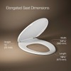 KOHLER K-4774-0 Brevia Elongated White Toilet Seat with Quick-Release Hinges