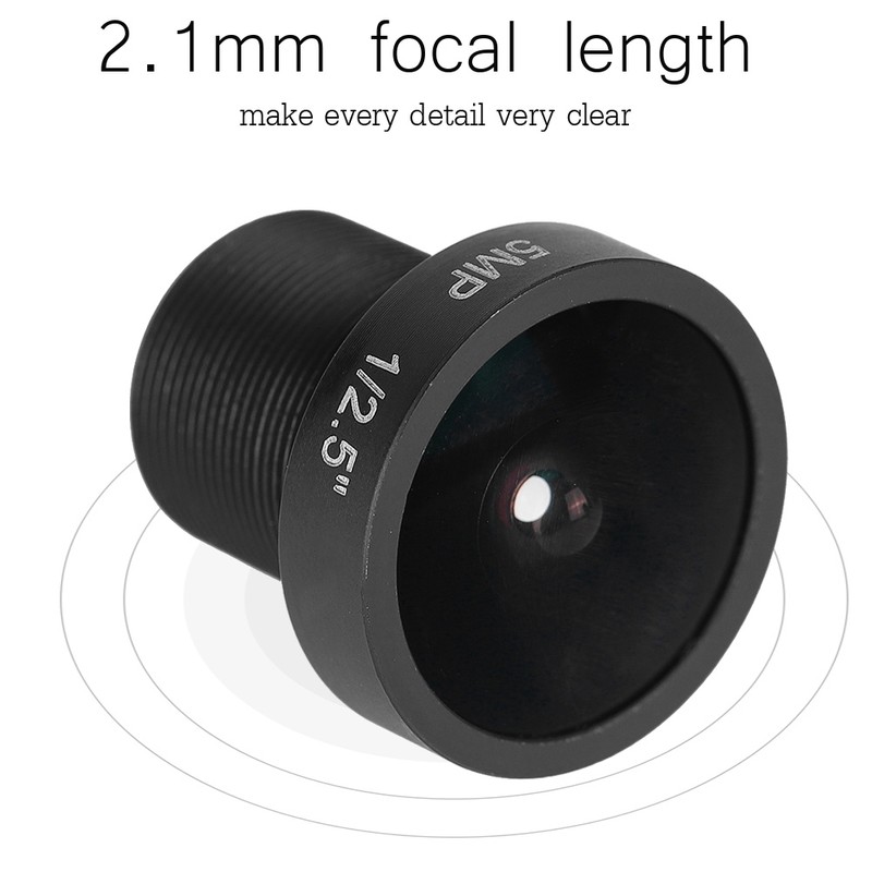 2.1mm 5MP HD Wide Angle CCTV IR Lens for Security