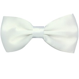 Best Item: Bowtie, Men's, Kids, Plain, Assorted Colors, Bowtie, Wedding, One-Touch Attachment, Ribbon, 1 White