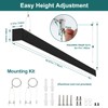 kadision 4FT Linkable LED Linear Light, 40W 5200lm 3000K/4000K/5000K Selectable,