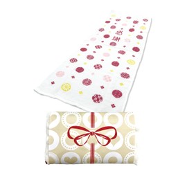 Celebration Gift with Hanging Paper: Thank You Face Towel, Auspicious Pattern, 1 Piece, Respect for the Aged Day, Promotional Goods, Gifts, Souvenir, Grandma, Grandpa, Celebration, Longevity, Sixtieth