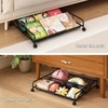 KOSIWU Under Bed Shoe Storage Organizer, Metal Mesh Under Bed
