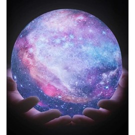Moon Lamp Galaxy 5.9 inch 16 LED Colors 3D Night Light Remote/Touch/Tap USB