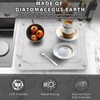 Stone Drying Mat for Kitchen Counter , IPOW Diatomaceous Dish