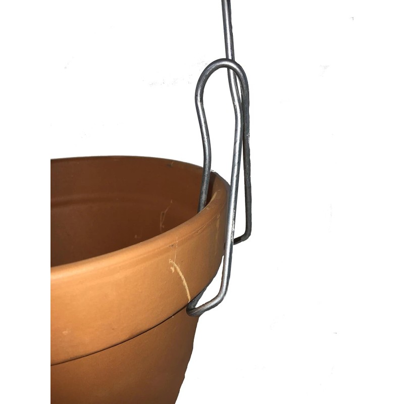 Orchid Nerd 6 Inch Clip-on Galvanized Pot Hanger for Orchids