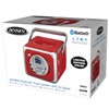 Jensen CD-555RS Red CD Bluetooth Boombox Portable Bluetooth Music System