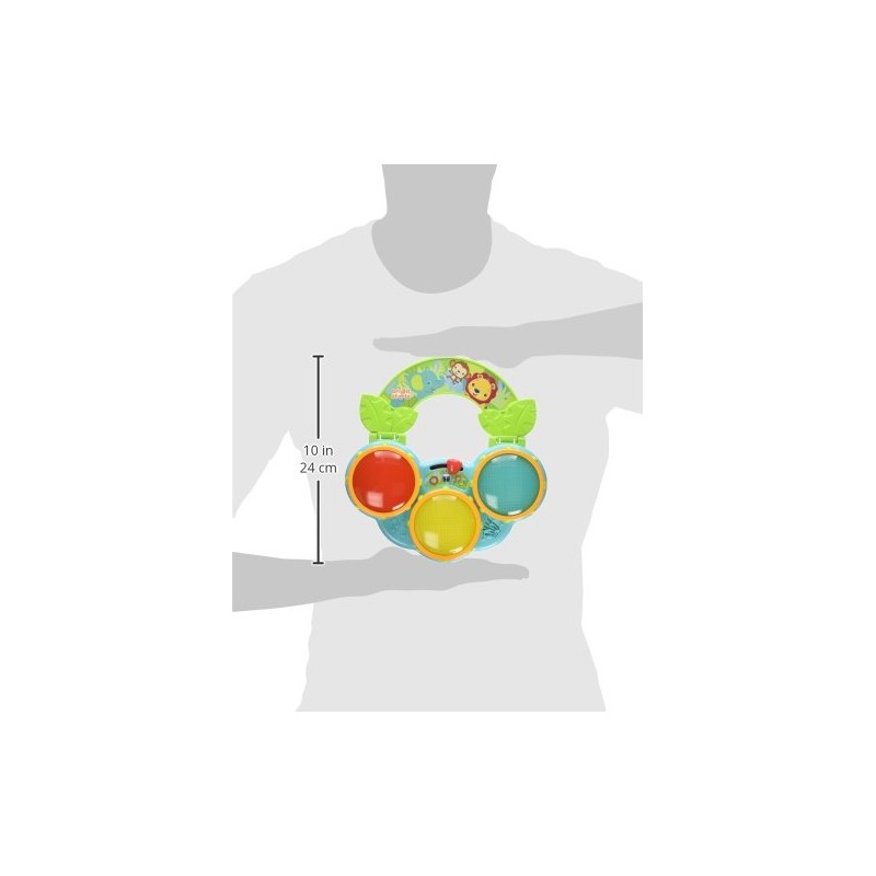 Bright Starts Safari Beats - Tambor musical de juguete con