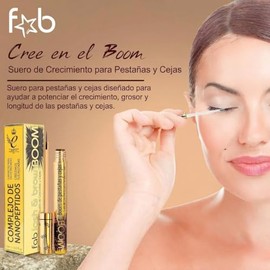 Sérum Crecimiento de Pestañas y Cejas Fab Lash & Brow Growth – Tratamiento Profesional de Alta Potencia para Volumen, Alargamiento y Fortalecimiento.