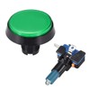 sourcing map Game Push Button 60mm Round 12V LED Illuminated