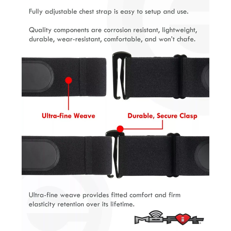 Mo-Fit Bluetooth / ANT+ Heart Rate Monitor Chest Strap iOS,
