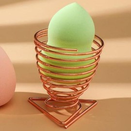 Makeup Puff + Stand Set, Teardrop Puff, Egg Puff, Makeup Sponge Case / 화장 퍼프+거치대 세트 물방울퍼프 계란퍼프 메이크업스펀지 케이스