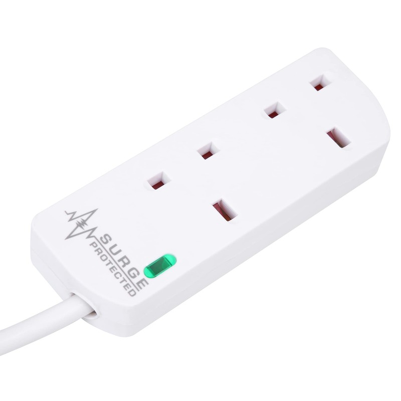 PRO ELEC PRO ELEC PELB1951 2 Gang Surge Protected Extension