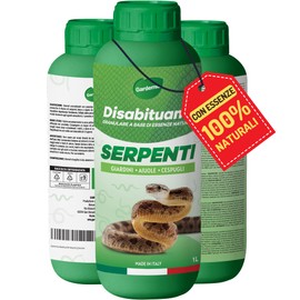 Gardemia Disabituante Anti Serpenti Granulare 1L Sgradito Azione Naturale Barriera Olfattiva a Vipere Bisce Rettili Giardino Dissuasore Vegetale Alternativa Eco a Repellente Ultrasuoni Veleno Trappole