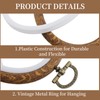 Mcredy Oval Embroidery Hoop, Wood-Grain Plastic, 6"x7.5"-2Pcs
