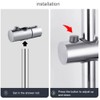 Hand Shower Holder, 25 mm Round Shower Holder, 360° Rotatable