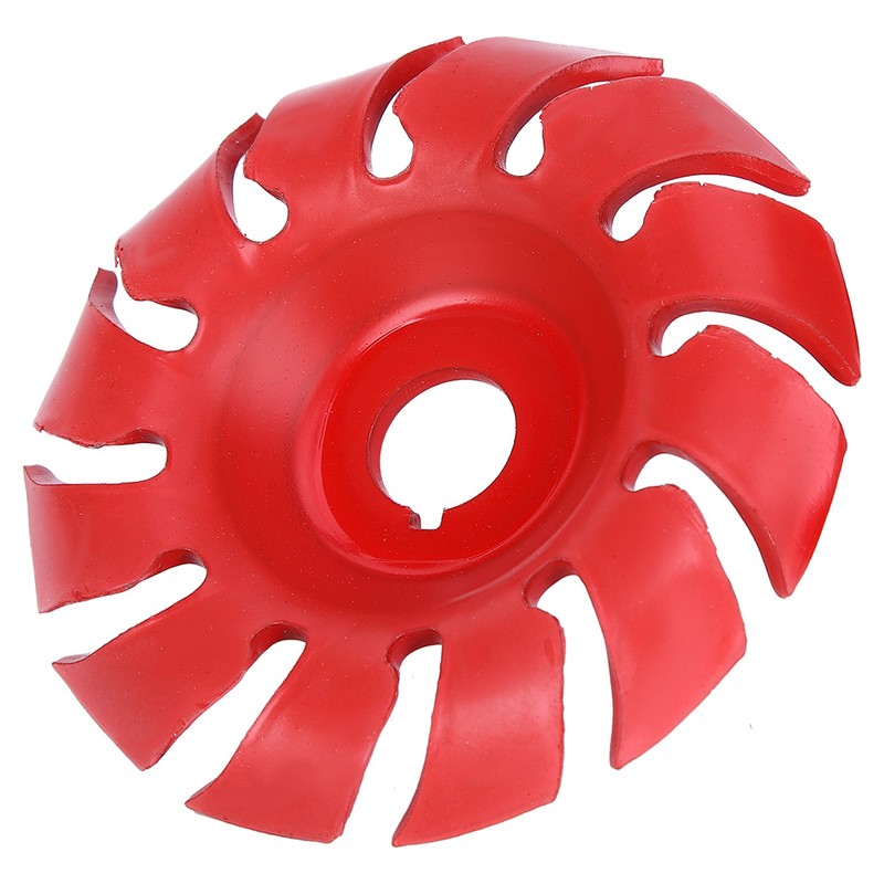 3.5in 12 Tooth Polishing Disc Red Wheel Woodworking Engraving Tool