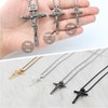ZENLUNANO Crucifix Cross Necklace for Men and Women with 18K