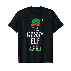 Christmas Gassy Elf Funny Xmas Family Match Men Kids Women T-Shirt
