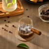 6OZ Espresso Cups Glass, JJOO Espresso Shot Cup With V-Shaped