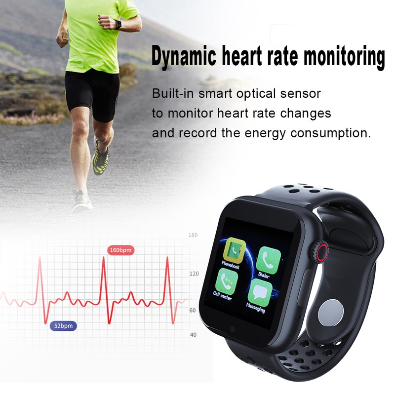 Z6S Sports Heart Rate Monitor Smartwatch Bluetooth Plug In Card