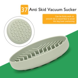 Anipaw Slow Feeder Dog Bowls Silicone Maze Food Bowl Feeders Dog Puzzle Lick Mat to Slow Down Eating for Large Medium Small Breed Size Dogs