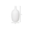 blomus CEOLA Set of 3 Ceramic Flower Vases, White