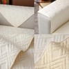 vctops Geometric Quilted Sofa Cover Cotton Sectional Couch Covers Anti