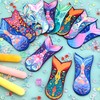 9-Pack Mermaid Tail Popsicle Sleeves 3 mm Reusable Neoprene Ice