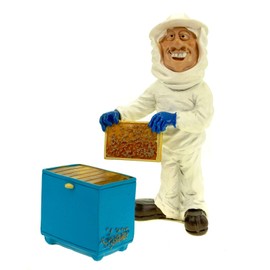 Vogler 815-9790 Funny Job - Imker mit Anzug und Box Figur Bienen Honig