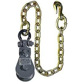 Secure Tow SBC-3-2T, 2 Ton Snatch Block with Chain for Rollback, Tow Truck, Crane, Wrecker, Farm Equipment, Material Handling, 6I-2TSW30.